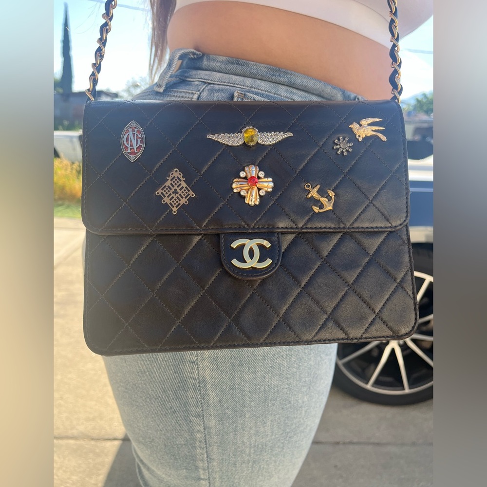 Authentic vintage lambskin Chanel purse